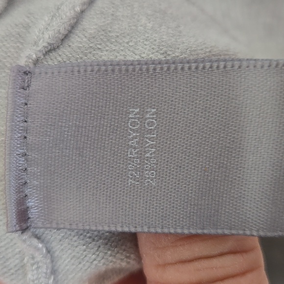 Marled | Gray Puff Sleeve Sweater Top Size Large - Picture 8 of 9